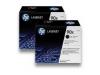 Toner Cartridge HP 90X Dual Pack Black  with Smart Printing Technology (2 x 24k), CE390XD