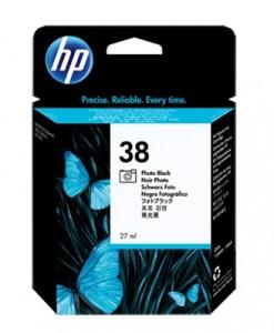 HP Cartus cerneala 38 Photo Black Pigment Ink Cartridge with Vivera Ink, C9413A