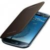 Husa Samsung Galaxy S3 I9300 Flip Cover Amber Brown, EFC-1G6FAECSTD