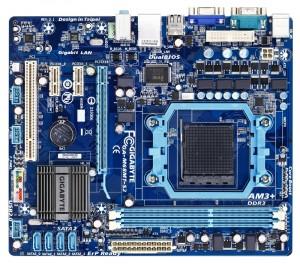 Placa de baza GIGABYTE GF 7025/nForce 630a (SAM3, DDR3, VGA, SATA II, LAN, USB 2.0) mATX Box, GA-M68MT-S2