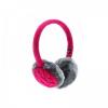 Aparatori urechi Kit Chunky Knit, cablu cu mufa de 3.5mm, Roz, KSMFPIM