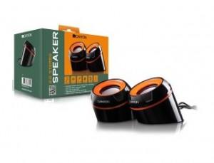 Boxe PC Canyon,negre with orange color, 2.0  set with USB supply power, CNR-FSP02
