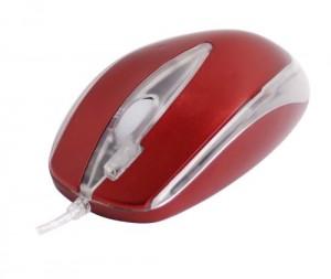 Mouse A4Tech X5-3D-1, Dual Focus Run On Shine 2X Click Optical Mouse USB (Red), X5-3D-1
