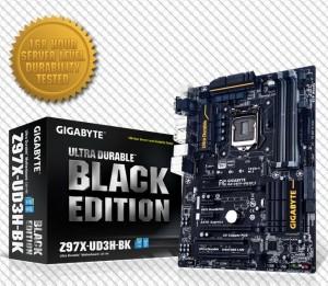 Placa de baza Gigabyte MB Z97X-UD3H-BK for Haswell Refresh CPU Z97 LGA 1150 ATX Integrated + PCI-E 3.0, Z97X-UD3H-BK