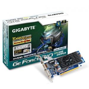Placa video Gigabyte nVidia GeForce 210, 512MB, DDR3, DVI, VGA, HDMI, PCI-E