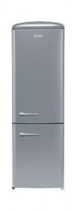 Combina frigorifica Franke Vintage, 342L, Model FCB 350 AS SV R A++, Culoare Silver, Deschidere dreapta, Cod 3590060