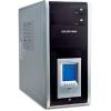 Carcasa midletower delux atx 500w black, blue lcd,