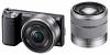 Camera foto Sony DSLR NEX 5N cu obiective de 16 mm ºi 18-55 mm, NEX5NDB.CEE4