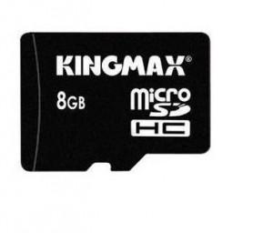 Card de memorie Kingmax,  8GB, Micro SDHC, class 4, cu adaptor, KX-8MSD4-AD