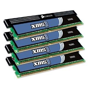 MEMORIE PC Corsair DDR3 8GB 1600MHz, KIT 4x2GB, 9-9-9-24, radiator, dual channel, rev A, CMX8GX3M4A1600C9