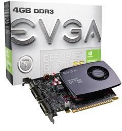 Placa video EVGA GeForce GT 740 4GB Superclocked (Single Slot), 04G-P4-2744-KR, 04G-P4-2744-KR