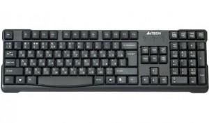 Tastatura A4tech KR-750, PS/2, Natural_A Shape Key, Laser inscribed keys, (Black) (US Layout), KR-750 PS2
