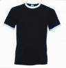 Tricou ringer negru 11-168-skw fruit of the loom