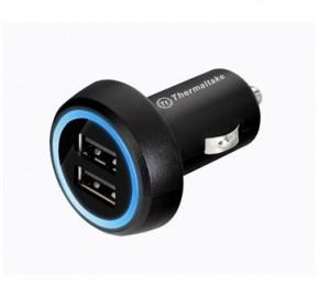 Adaptor Thermaltake TriP Dual USB Car Charger, incarcator USB pentru diverse dispozitive, AC0021