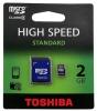 Card memorie Toshiba microSD 2GB + ADAPTOR SD, 2GBTOSHIBA