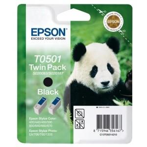 Epson Cartus double pack black C13T05014210, EPINK-T050142