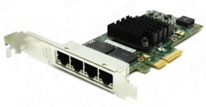 Ethernet Server Adapter INTEL I350-T4, retail bulk, INI350T4BLK