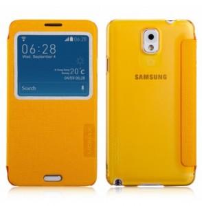 Husa Telefon Samsung Galaxy Note 3 N9000 Flip View Yellow, Fvsanote3Y