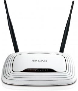 Router wireless TP-Link N 300Mbps, 2.4GHz, 4 porturi 10/100, Atheros, 2T2R, 2 antene detasabile