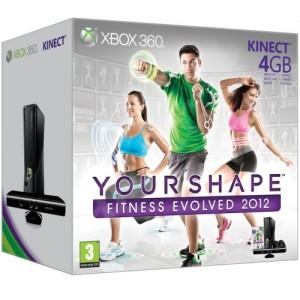 XBOX 360 CONSOLA 4GB + KINECT (AVENTURES) + YOUR SHAPE 2 S9G-00020