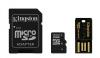 Card de memorie Kingston Micro SDHC 16GB  SD Adapter  Usb Reader  Mbly4G2/16GB