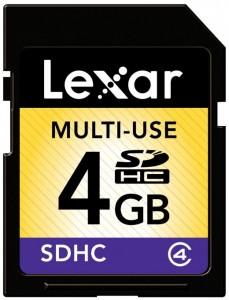 Card memorie Lexar SDHC 4GB, LSD4GBABEU