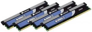 MEMORIE Corsair DDR3 8GB 1333MHz, KIT 4x2GB, 9-9-9-24, radiator, dual channel, rev A, CMX8GX3M4A1333C9