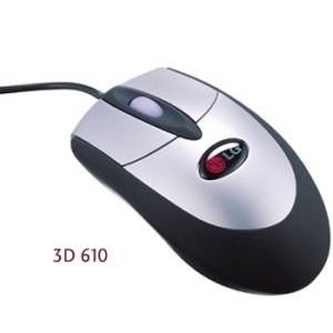 Mouse optic LG 3D-320, USB+PS2, argintiu&negru