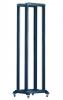 Open Rack Patru stalpi, 42U/19 inch Otel, negru, 4 roti, greutate: 30 Kg, Xcab-42u600DR