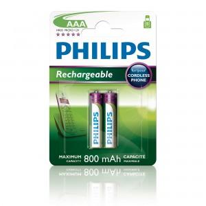Acumulator reincarcabil Philips MultiLife AAA 800 mAh 2-blister (HR03), R03B2A80/10