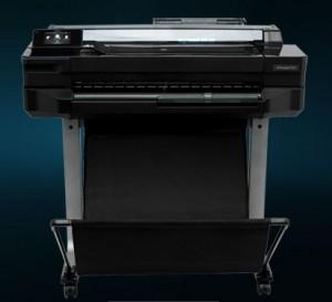 Plotter HP Designjet T520 ePrinter, 24 inch, max 35sec/pag, 70 print A1/ora (linii), 22.4m2/ora, CQ890A
