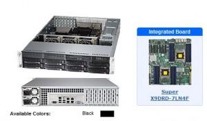 SERVER Supermicro SYSTEM 2U, 8x Hot-swap 3.5 inch SATA, Supports up to two Intel Xeon processor  SYS-6027R-73DARF