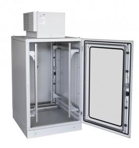 Stand alone cabinet 42U 19inch/ 800/800mm, usa fata sticla securizata, SVK-428080-1050