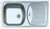 Chiuveta incastrabila alveus basic 150, inox satin, 1