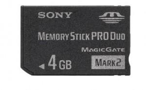 MEMORY STICK PRO DUO 4GB SONY, MSMT4GN