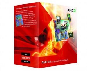 Procesor AMD CPU A4-Series X2 4020, 3.4GHz, 1MB, 65W, FM2, box, Radeon TM HD 7480D, AD4020OKHLBOX