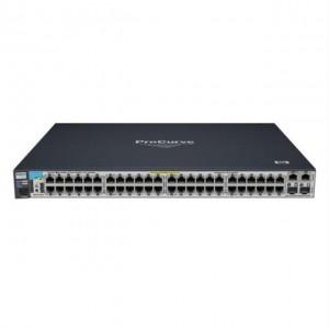 Switch HP E2610-48-POE, 48x10/100 ports, 2x10/100/1000 ports, 2 open mini-GBIC (SFP) slots, Layer 3 routing, PoE, Essential Series  J9089A