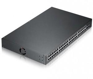 Switch ZyXEL, 48 port POE Gigabit 2 x SFP Web Managed  Rackmount IPV6 Fanless Des, GS1900-48HP-EU0101