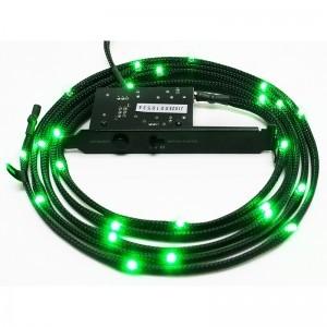 Accesoriu carcasa NZXT Sleeved LED Lighting Kit Green CB-LED10-GR