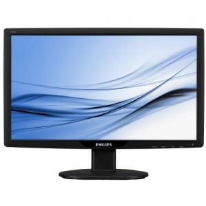 Monitor LCD Philips 18.5 inch, Wide, DVI, Boxe, Negru, 191V2AB