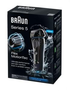 Aparat de ras Braun 5040S Wet & Dry, acumulator, lavabil, Negru, BRU_APAR_052