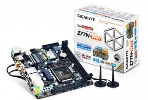 Placa de baza Gigabyte GA-Z77N-WIFI, LGA1155, Intel Z77,  2x DDR3 (max 16 GB),MBGZ77NWIFI