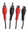 Cablu audio connectech prel. 2x rca (t/m), 5.0m, black