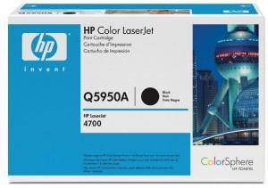 Toner HP Color LaserJet 4700 Black Cartridge,11.000 pages, Q5950A