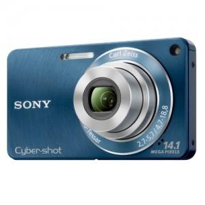 Camera foto Sony Cyber-shot W350 Blue, 14.1MP, CCD senzor, 4x optical zoom, 2.7, DSCW350L.CEE8