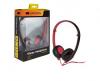 Casti Canyon stereo headphone 3.5mm plug, black with red color, CNS-CHP2BR