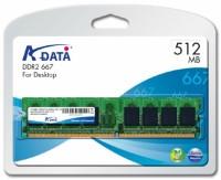 MEMORY DIMM 512MB PC5300 DDRII667 RETAIL A-DATA