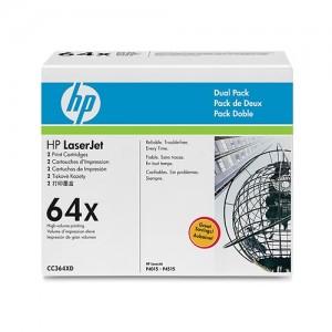 Toner HP LaserJet CC364X Dual Pack Black Print Cartridges, CC364XD