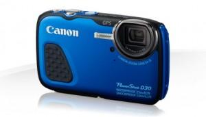 Camera Foto Canon PowerShot Waterproof D30, Blue, 12.1 MP, 3 inch, AJ9337B002AA