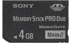 Card de memorie 4GB Sony Memory Stick Pro Duo Pentru Psp Msmt4Gn
